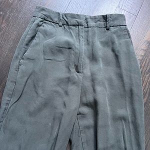 Zara army green dress pants